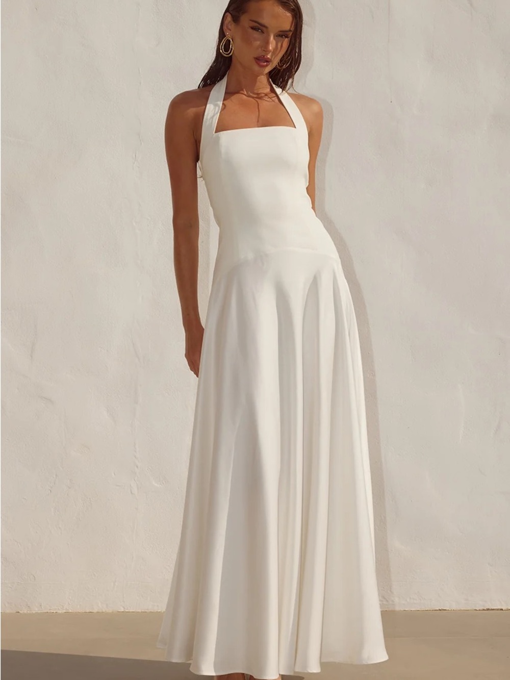 RUNAWAY THE LABEL ODINA SQUARE NECK MAXI